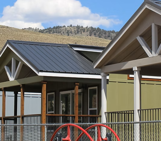 Newly installed teacher housing in Gardiner, funded by the Teacher Housing Initiative.